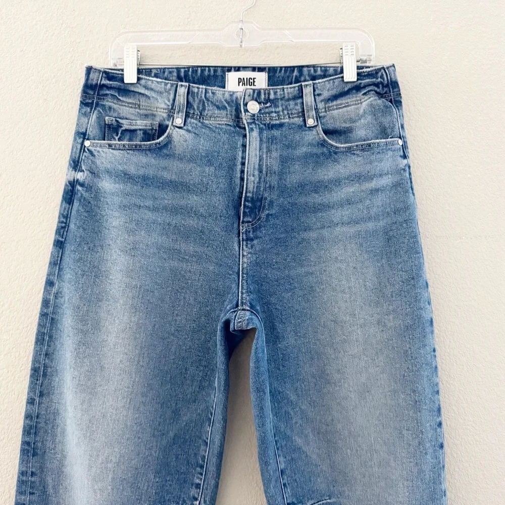 Paige Alexis Barrel Jeans 29 Ryland Denim Blue Casual Minimalist Classic Trendy - Picture 10 of 16